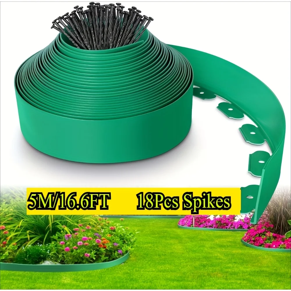 Landscape Edging Kit, 5M 13M Fixed Garden Barrier Lawn Grass Edging Border Edging Garden Edging Coil for Lawn Yard Pathway
Landscape Edging Kit, 5M 13M Fixed Garden Barrier Lawn Grass Edging Border Edging Garden Edging Coil for Lawn Yard Pathway