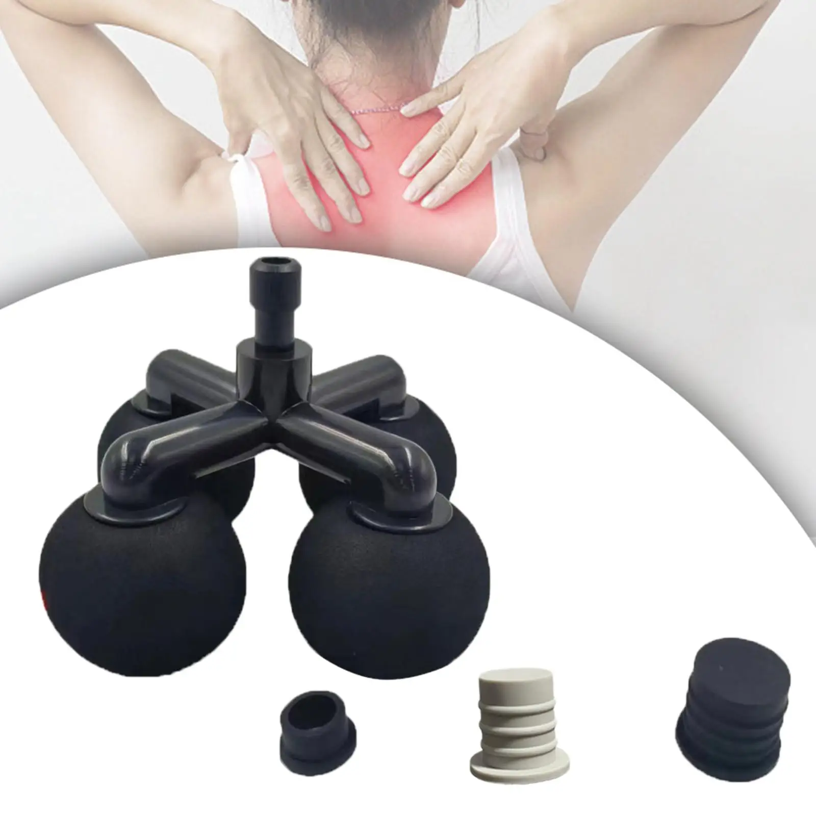 Massager Head with 4 Round Balls Massage Attachment Massage Soft Heads for Lumbar Body Cervical Vertebra Abdomen Accessories
Massager Head with 4 Round Balls Massage Attachment Massage Soft Heads for Lumbar Body Cervical Vertebra Abdomen Accessories