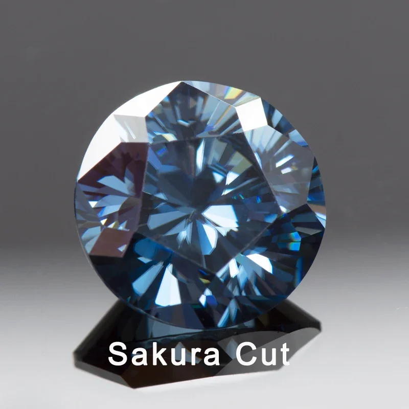 Moissanite Stones Round Shape Special Sakura Cut Primary Colours Royal Blue DIY Jewelry Making Materials with GRA Certificate
Moissanite Stones Round Shape Special Sakura Cut Primary Colours Royal Blue DIY Jewelry Making Materials with GRA Certificate