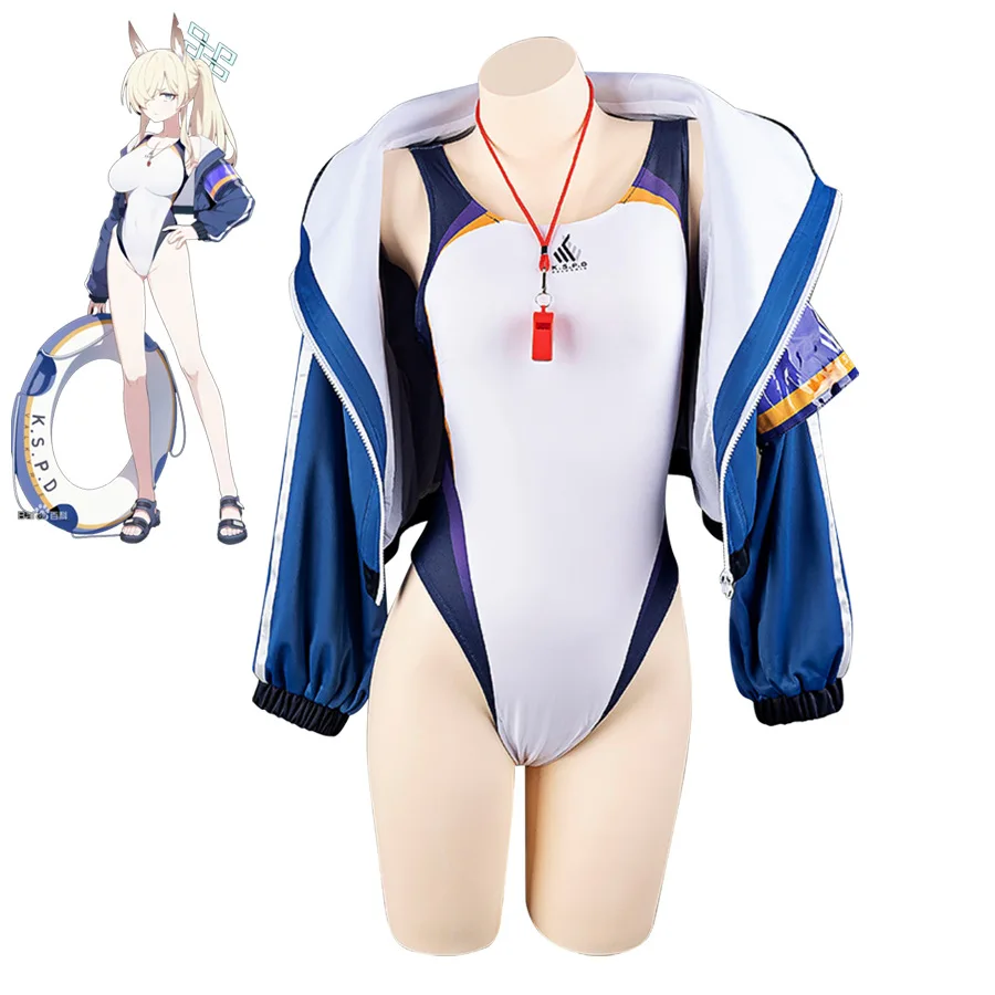 Kanna Cosplay Costume Swimsuit Jacket Swimwear Outfit Game Blue Archive Anime Cosplay Halloween Costumes for Women Customized
Kanna Cosplay Costume Swimsuit Jacket Swimwear Outfit Game Blue Archive Anime Cosplay Halloween Costumes for Women Customized