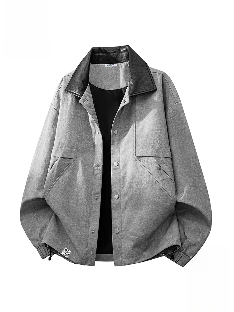 Мужская осенняя повседневная куртка-харрингтон свободного кроя с отложным воротником, в стиле ретро, с длинными рукавами, ветрозащитная
Мужская осенняя повседневная куртка-харрингтон свободного кроя с отложным воротником, в стиле ретро, с длинными рукавами, ветрозащитная