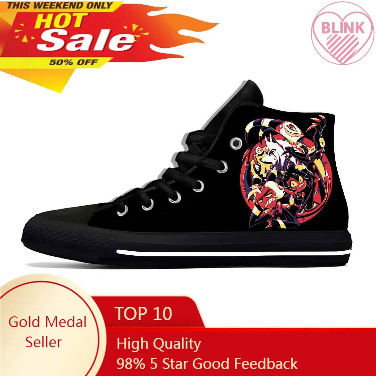 Boss Anime Cartoon Manga Helluva Funny Casual Shoes High Top Summer Lightweight Hot Board Shoes Breathable Men Women Sneakers
Boss Anime Cartoon Manga Helluva Funny Casual Shoes High Top Summer Lightweight Hot Board Shoes Breathable Men Women Sneakers