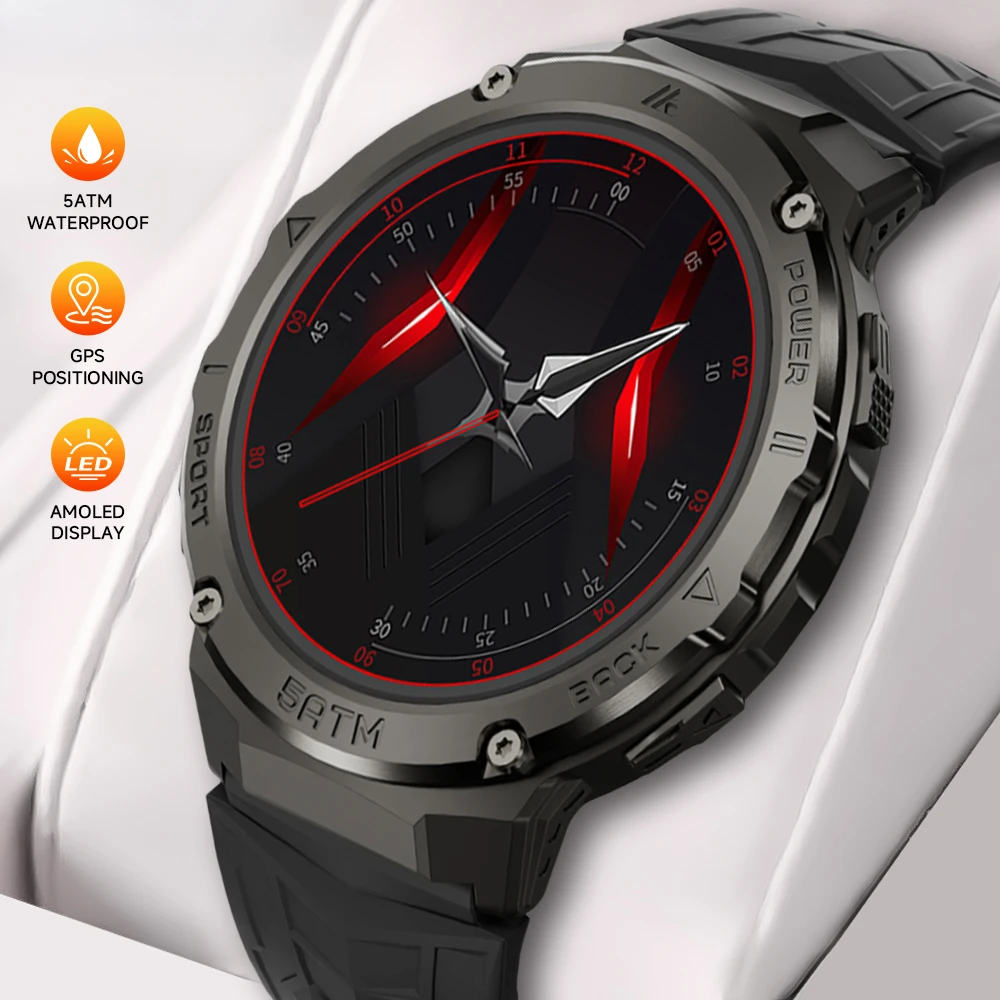 2024 T10 Smart Watch for Men - 1.43 Inch AMOLED, 5 ATM Waterproof, 450mAh Battery, Military Style with GPS
2024 T10 Smart Watch for Men - 1.43 Inch AMOLED, 5 ATM Waterproof, 450mAh Battery, Military Style with GPS