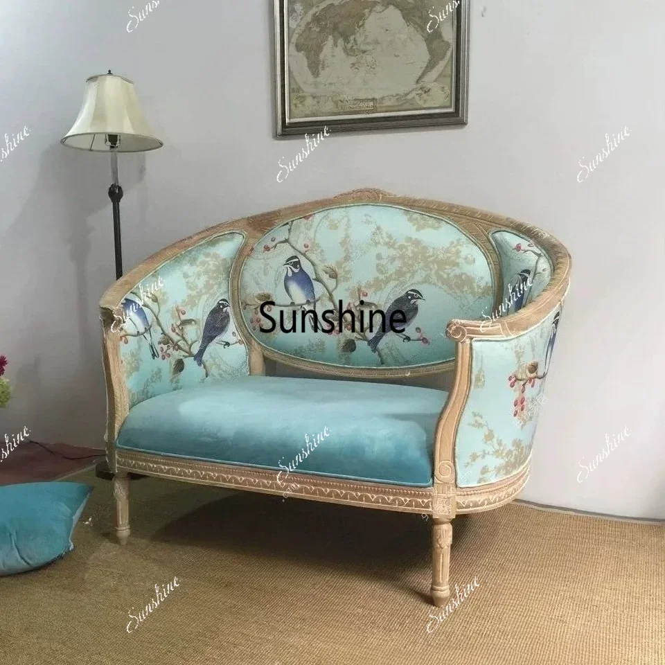 Solid wood carving flower large single sofa classical living room bedroom lazy sofaTJ
Solid wood carving flower large single sofa classical living room bedroom lazy sofaTJ