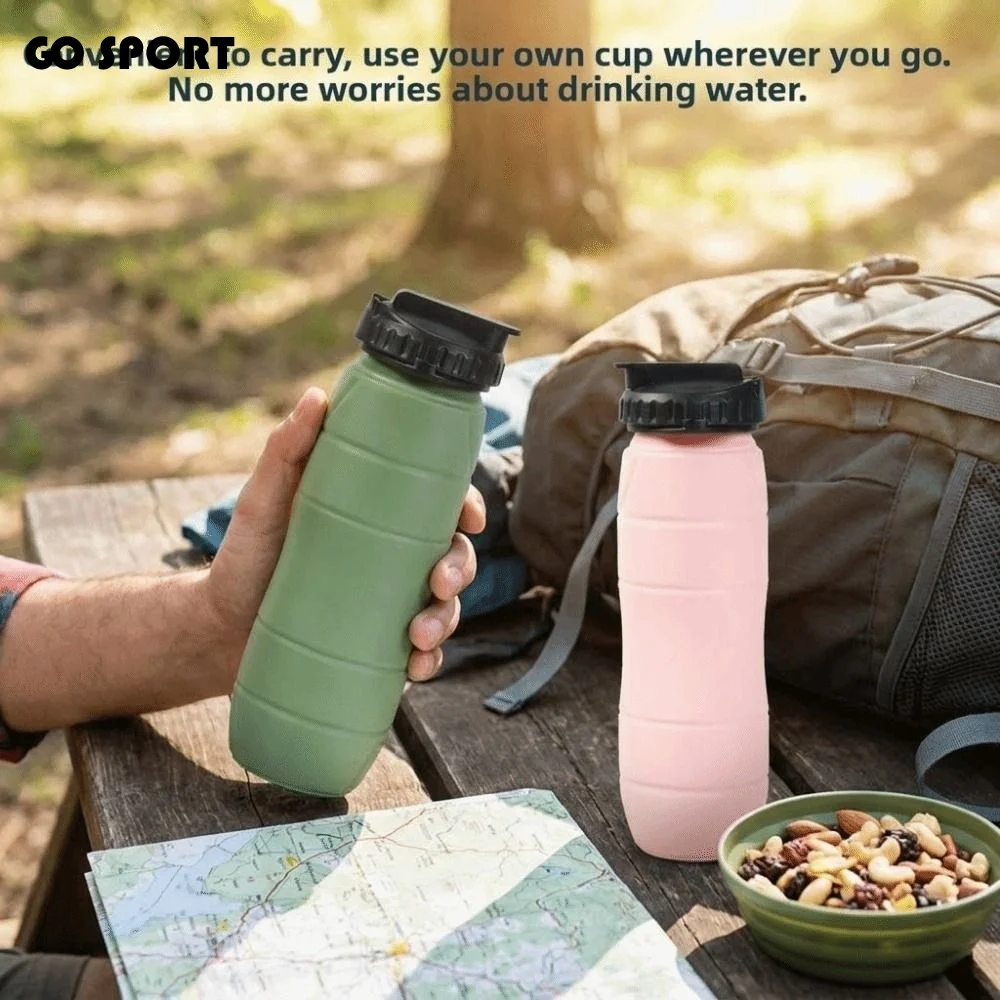 Silicone Foldable Water Bottle 650ml Resistant High Temperatures Sports Water Bottle Lightweight Leak Proof Folding Water Cup
Silicone Foldable Water Bottle 650ml Resistant High Temperatures Sports Water Bottle Lightweight Leak Proof Folding Water Cup