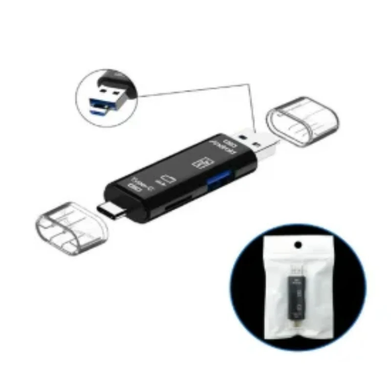 1/2pcs Portable 3-in-1 TF Card Reader USB/Type-C/Micro USB Adapter For Android Phone Laptop
1/2pcs Portable 3-in-1 TF Card Reader USB/Type-C/Micro USB Adapter For Android Phone Laptop