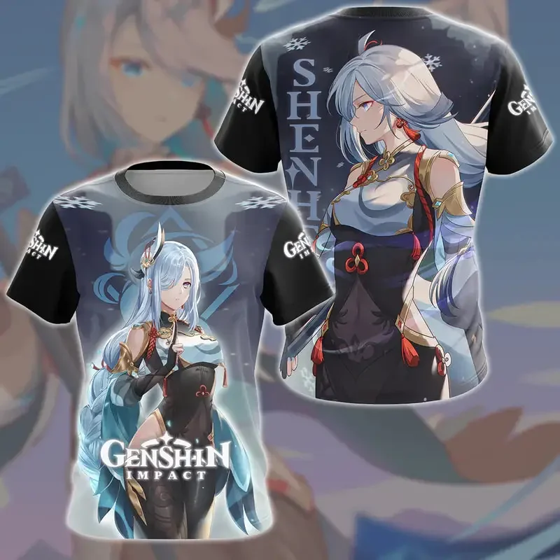 Genshin Impact Shenhe Video Game All Over Printed T-shirt for Men/Women 3D Unisex Street Harajuku Short Sleeve Crew-neck Top Tee
Genshin Impact Shenhe Video Game All Over Printed T-shirt for Men/Women 3D Unisex Street Harajuku Short Sleeve Crew-neck Top Tee