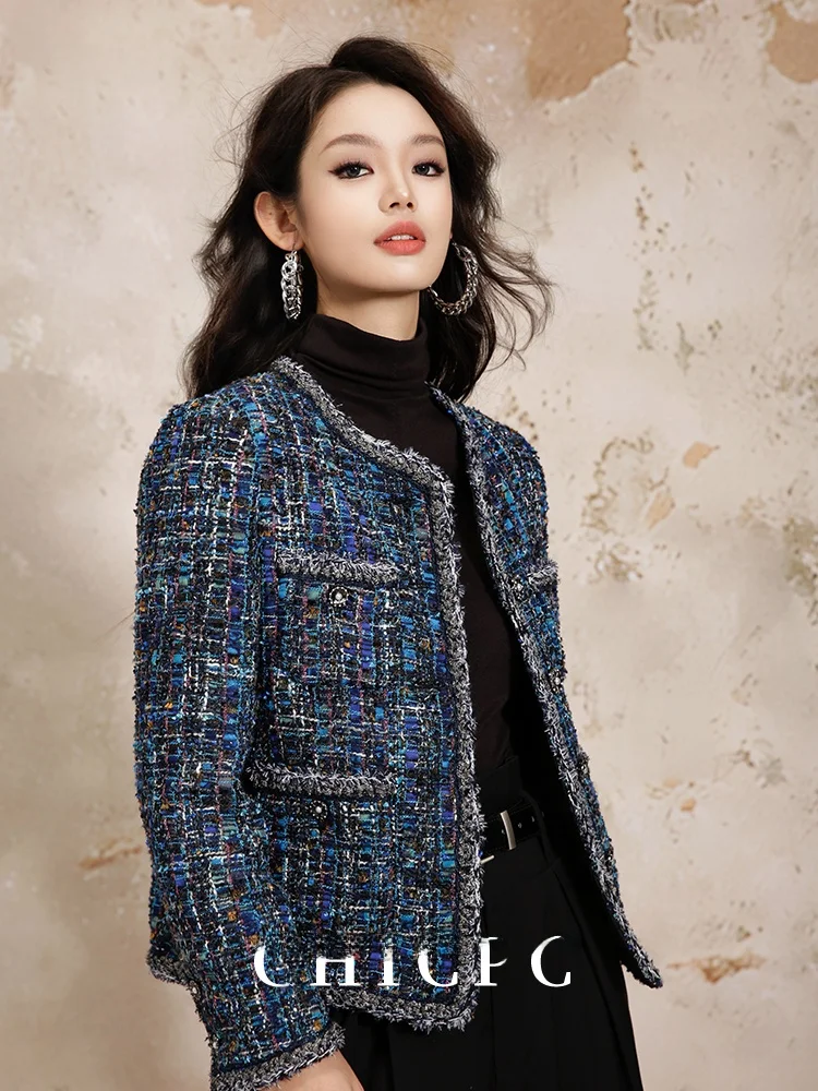 Blue Luxury Braided Woolen Coat round Neck Short Top for Women Autumn Winter New Style Chicpc Ladies Fashion Small Fragrance ...
Blue Luxury Braided Woolen Coat round Neck Short Top for Women Autumn Winter New Style Chicpc Ladies Fashion Small Fragrance ...