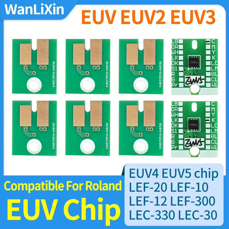 1 комплект одноразовых чипов EUV EUV2 EUV3 EUV4 EUV5 с УФ-чернилами и постоянными чернилами для принтера Roland LEF-12 LEF-20 LEC-330 300 540 LEJ-640 LEF-10
1 комплект одноразовых чипов EUV EUV2 EUV3 EUV4 EUV5 с УФ-чернилами и постоянными чернилами для принтера Roland LEF-12 LEF-20 LEC-330 300 540 LEJ-640 LEF-10