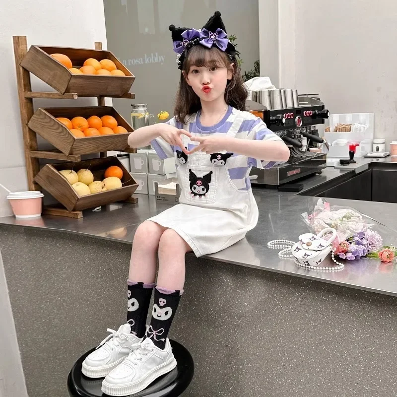 Girly Heart Kuromi Anime Kawaii Sanrio Ins Short Sleeve Dress Summer Cute Lovely Doll Suspenders Princess Skirt Gifts Toys
Girly Heart Kuromi Anime Kawaii Sanrio Ins Short Sleeve Dress Summer Cute Lovely Doll Suspenders Princess Skirt Gifts Toys