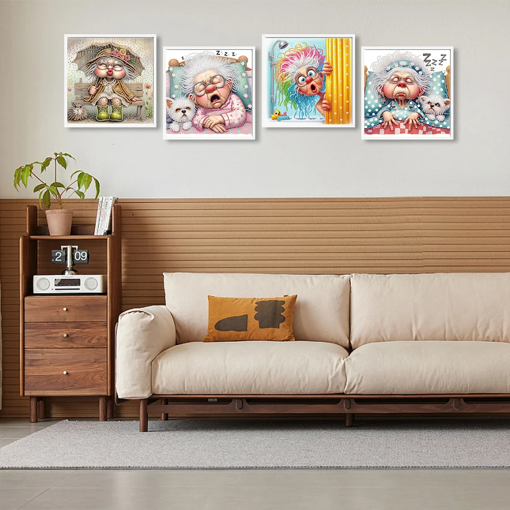 4шт 5D DIY Частичная дрель специальной формы Алмазная картина Бабушка Декор 30x30см
4шт 5D DIY Частичная дрель специальной формы Алмазная картина Бабушка Декор 30x30см