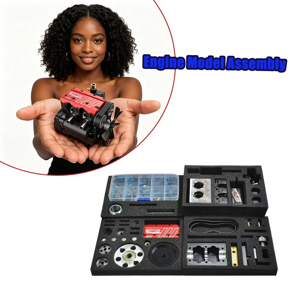 Mechanical Cool Toy L2 Inline Twin Cylinder Methane Fuel Engine Model DIY Assembly That Runs for Adults
Mechanical Cool Toy L2 Inline Twin Cylinder Methane Fuel Engine Model DIY Assembly That Runs for Adults
