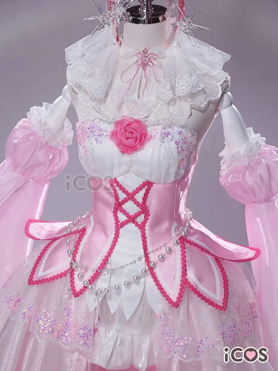 Rem Ram Crystal Formal Dress Cosplay Costume Women Pink Ice Crystal Gown Full Set Carnival Outfit
Rem Ram Crystal Formal Dress Cosplay Costume Women Pink Ice Crystal Gown Full Set Carnival Outfit