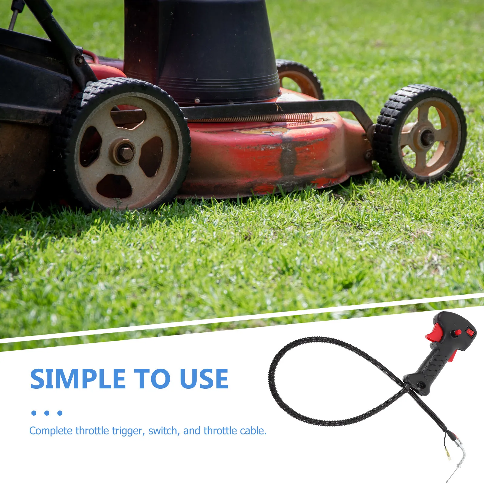Right Hand Adjustable Ergonomic Trimmer Handle Throttle Trigger Switch Cable Lawn Care Trimmer Accessory Gardening Handle Grip
Right Hand Adjustable Ergonomic Trimmer Handle Throttle Trigger Switch Cable Lawn Care Trimmer Accessory Gardening Handle Grip