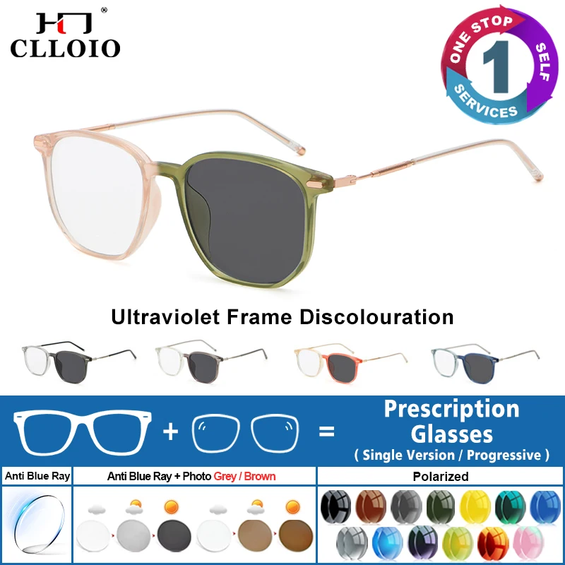CLLOIO Fashion Premium Photochromic Frames Glasses Anti Blue Ray Progressive Prescription Glasses Computer Myopia Women Eyeware
CLLOIO Fashion Premium Photochromic Frames Glasses Anti Blue Ray Progressive Prescription Glasses Computer Myopia Women Eyeware
