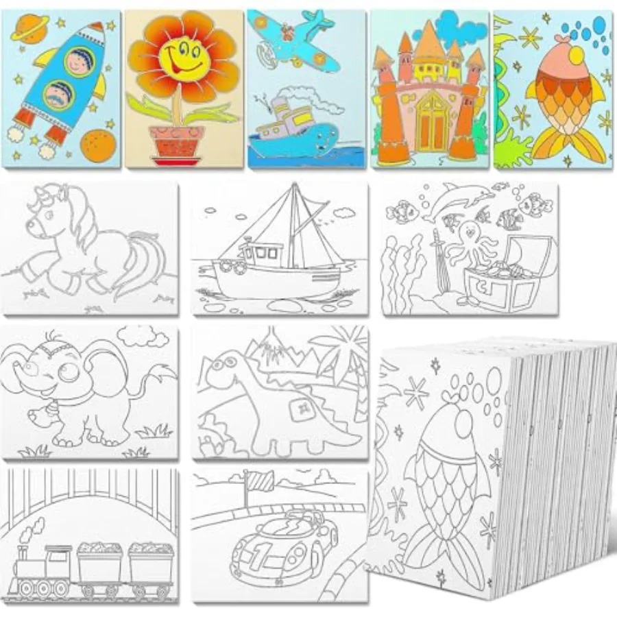 Pcs Pre Drawn Canvas for Painting for Adults Preprinted Bulk 7.8 x 5.8 Inch Pre-Stenciled Painting Canvas Panels for DIY Party
Pcs Pre Drawn Canvas for Painting for Adults Preprinted Bulk 7.8 x 5.8 Inch Pre-Stenciled Painting Canvas Panels for DIY Party