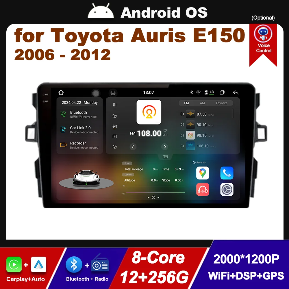 Samochodowy odtwarzacz multimedialny Bluetooth Carplay dla Toyota Auris E150 2006-2012 WiFi Android OS GPS Navi 2.5D Ekran Auto Narzędzia
Samochodowy odtwarzacz multimedialny Bluetooth Carplay dla Toyota Auris E150 2006-2012 WiFi Android OS GPS Navi 2.5D Ekran Auto Narzędzia