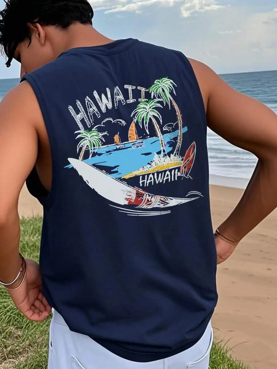 Mens Summer Round Neck Casual Hawaii Beach Surfing Graphic Print Tank Top
Mens Summer Round Neck Casual Hawaii Beach Surfing Graphic Print Tank Top