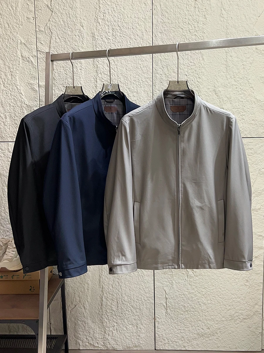 Business Administration Men's Casual Pure Color Stand Collar Anti-Wrinkle Iron-Free Jacket Coat Smooth And Tidy Zipper Closure
Business Administration Men's Casual Pure Color Stand Collar Anti-Wrinkle Iron-Free Jacket Coat Smooth And Tidy Zipper Closure