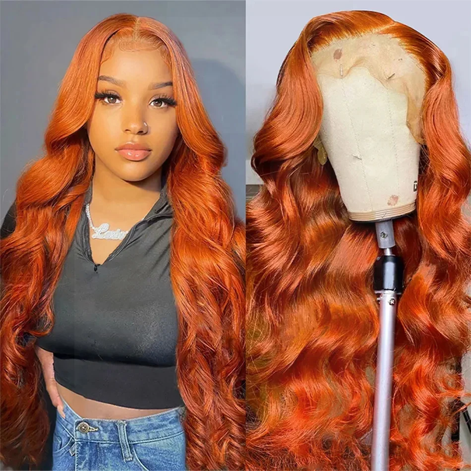 30 Inch Body Wave Orange Ginger 13x4 Lace Front Wigs 13x6 HD Transparent Lace Frontal Wig Human Hair Brazilian Colored Wig Women
30 Inch Body Wave Orange Ginger 13x4 Lace Front Wigs 13x6 HD Transparent Lace Frontal Wig Human Hair Brazilian Colored Wig Women