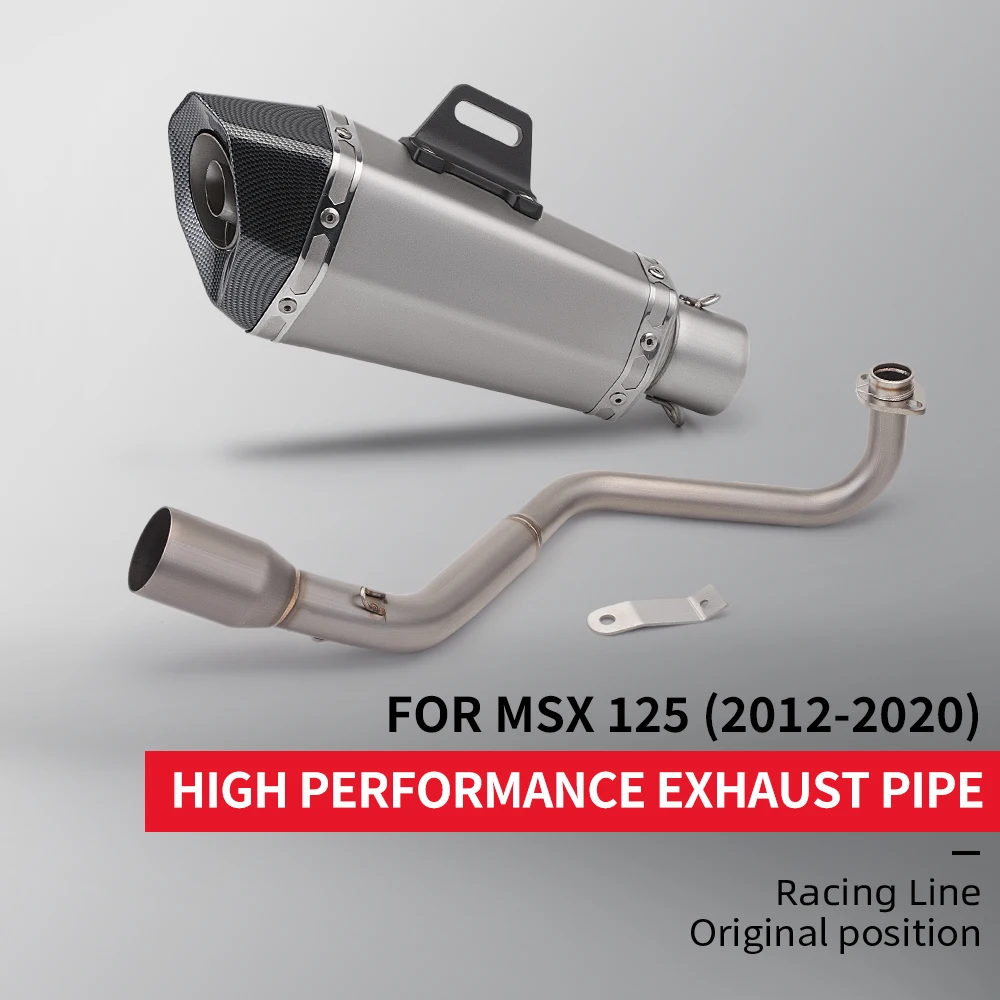 Suitable for MSX125 MSX-125 2012-2020 motorcycle stainless steel integrated front exhaust system 51mm set
Suitable for MSX125 MSX-125 2012-2020 motorcycle stainless steel integrated front exhaust system 51mm set