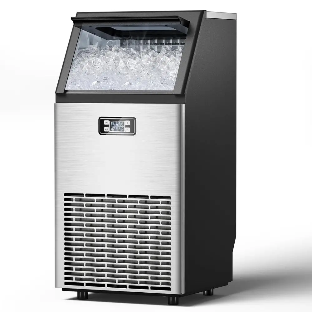 Commercial Ice Maker hine, 100 lbs/24H Under Counter Ice hine with 2 Way Water Inlet, 33lbs Ice Storage, StainlSteel reestanding
Commercial Ice Maker hine, 100 lbs/24H Under Counter Ice hine with 2 Way Water Inlet, 33lbs Ice Storage, StainlSteel reestanding