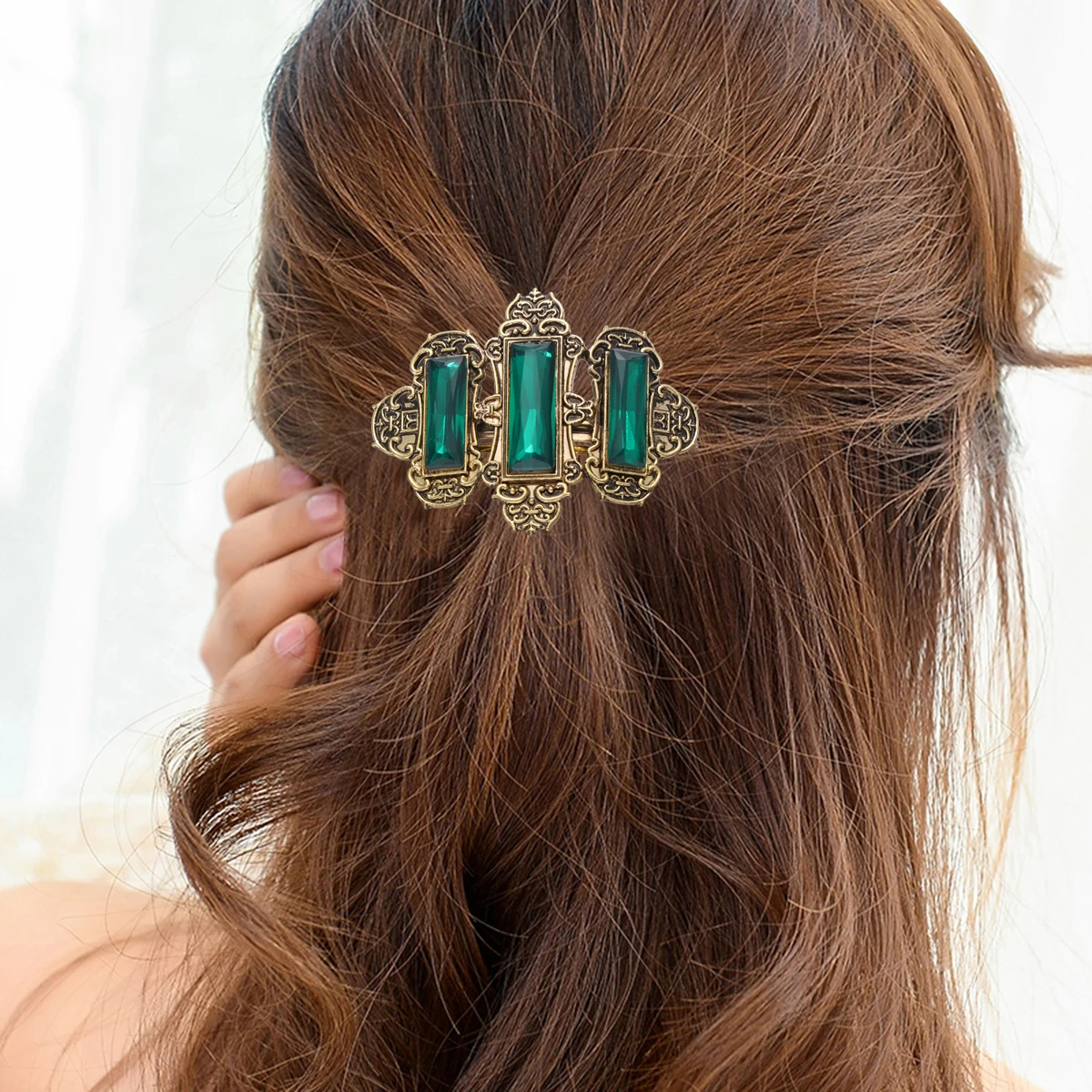 Diamond Hair Clip Ponytail Accessories Spring Buckle Hairpin Antiquing Clips Hairstyle Decoration Durable Material Gifts
Diamond Hair Clip Ponytail Accessories Spring Buckle Hairpin Antiquing Clips Hairstyle Decoration Durable Material Gifts