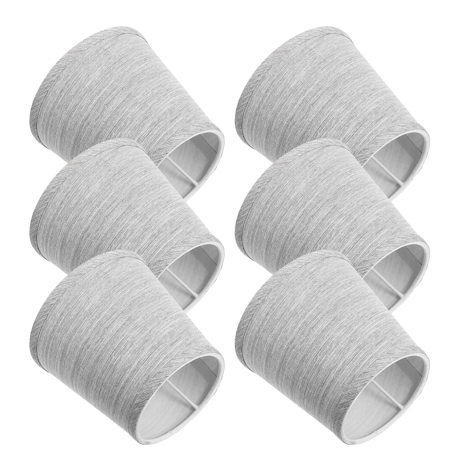 6pcs Linen Lamp Shades Natural Fabric Replacement Drum Hanging Cloth Light Covers For Table Floor Bedside Pendant Lamps Gray
6pcs Linen Lamp Shades Natural Fabric Replacement Drum Hanging Cloth Light Covers For Table Floor Bedside Pendant Lamps Gray