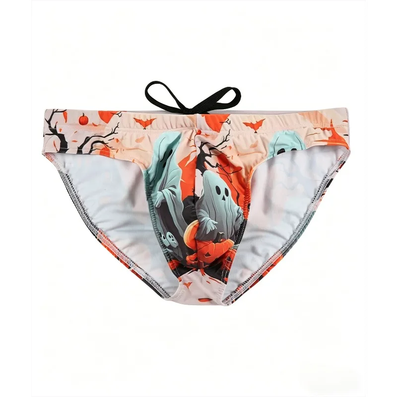 Men's Printed Swimming Briefs Quick Dry Ice Silk U-Pouch Triangle Swim Trunks with Drawstring Hot Spring Pool Bathing Swimsuits
Men's Printed Swimming Briefs Quick Dry Ice Silk U-Pouch Triangle Swim Trunks with Drawstring Hot Spring Pool Bathing Swimsuits