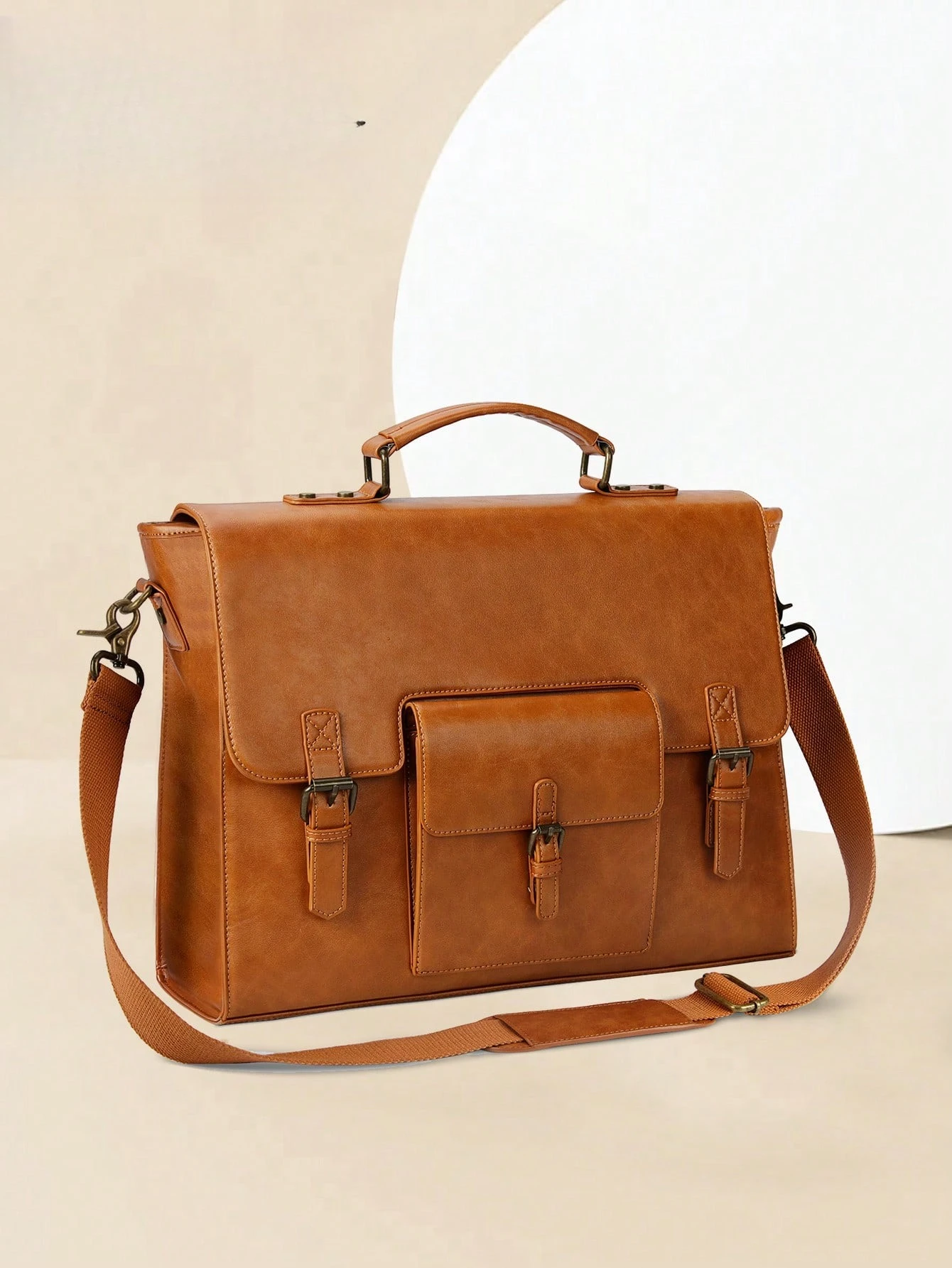 Vintage Leather Messenger Bag For Men - 15.6 Inch Waterproof Laptop Briefcase - Large Satchel Shoulder Bag For Office, Travel & College | Fits Most 15.6" Laptops
Vintage Leather Messenger Bag For Men - 15.6 Inch Waterproof Laptop Briefcase - Large Satchel Shoulder Bag For Office, Travel & College | Fits Most 15.6" Laptops
