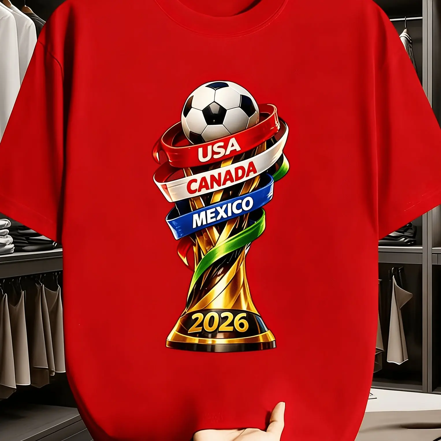 2026 USA Canada Cup Fun Print T-Shirt Men's Casual Short Sleeve Crew Neck Tee Soccer Fan Essential Summer Top Clothing
2026 USA Canada Cup Fun Print T-Shirt Men's Casual Short Sleeve Crew Neck Tee Soccer Fan Essential Summer Top Clothing