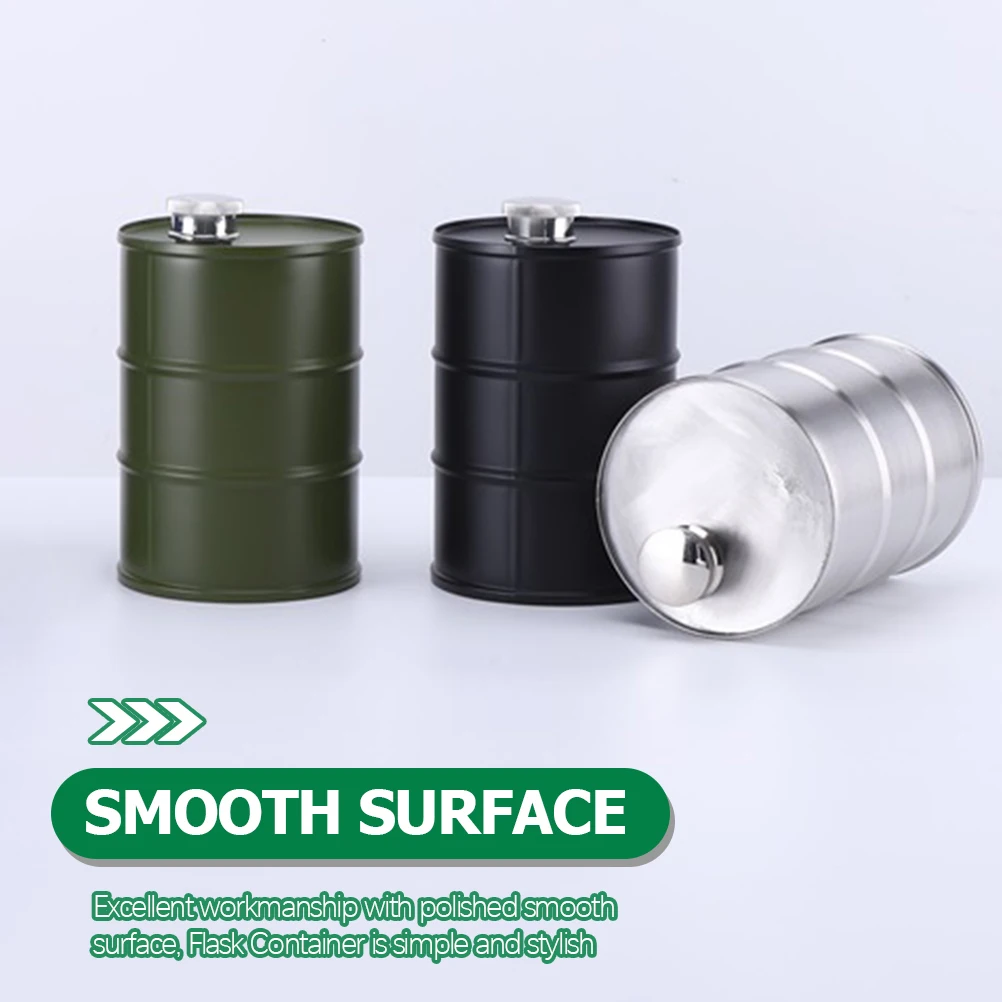 Camping Hip Flask Beverage Barrel Gasoline Shape Black Stainless Steel Liquor Flask Premium Material Sealing Lid Outdoors Home
Camping Hip Flask Beverage Barrel Gasoline Shape Black Stainless Steel Liquor Flask Premium Material Sealing Lid Outdoors Home
