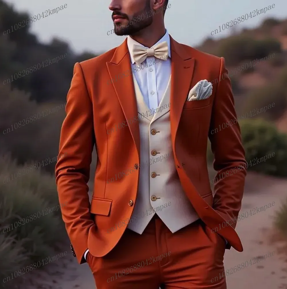 Оранжево-красный и цвета слоновой кости Формальный мужской костюм Жених Жених Свадебная вечеринка Выпускной Деловой мужской смокинг Комплект из 3 предметов Блейзер Жилет Брюки
Оранжево-красный и цвета слоновой кости Формальный мужской костюм Жених Жених Свадебная вечеринка Выпускной Деловой мужской смокинг Комплект из 3 предметов Блейзер Жилет Брюки