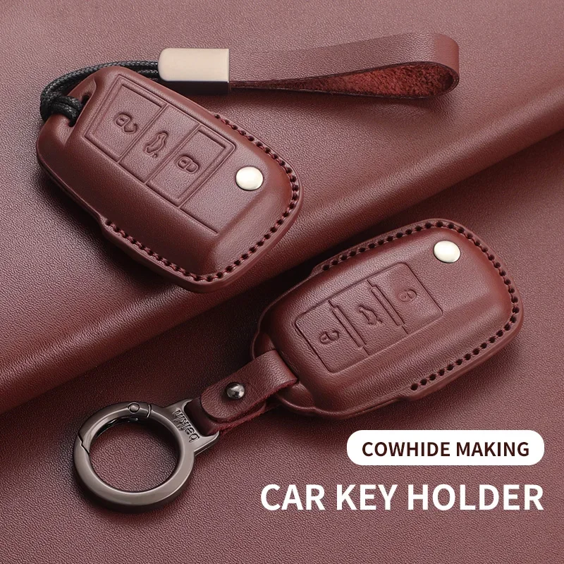 New 3D Top-Layer Cowhide Car Key Case For Volkswagen VW Golf Polo Passat Tiguan Jetta Vento Scirocco Touran Sharan Arteon Car
New 3D Top-Layer Cowhide Car Key Case For Volkswagen VW Golf Polo Passat Tiguan Jetta Vento Scirocco Touran Sharan Arteon Car