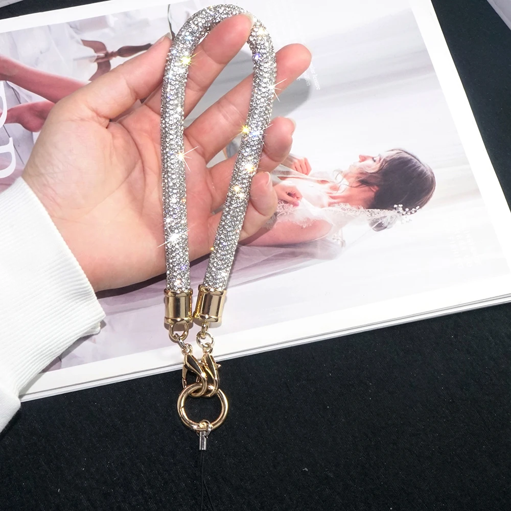 For Mobile Phone Case Colorful Rhinestone Trim Cotton Core Base Lanyard Wrist Strap Short Bracelet Chain
For Mobile Phone Case Colorful Rhinestone Trim Cotton Core Base Lanyard Wrist Strap Short Bracelet Chain