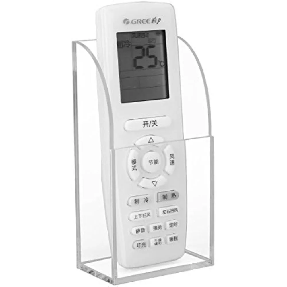 Remote Holder Organizer, Acrylic Clear TV Remote Control Holder Wall Mount Remote Caddy for Bedside, Media Organizer Storage Box
Remote Holder Organizer, Acrylic Clear TV Remote Control Holder Wall Mount Remote Caddy for Bedside, Media Organizer Storage Box