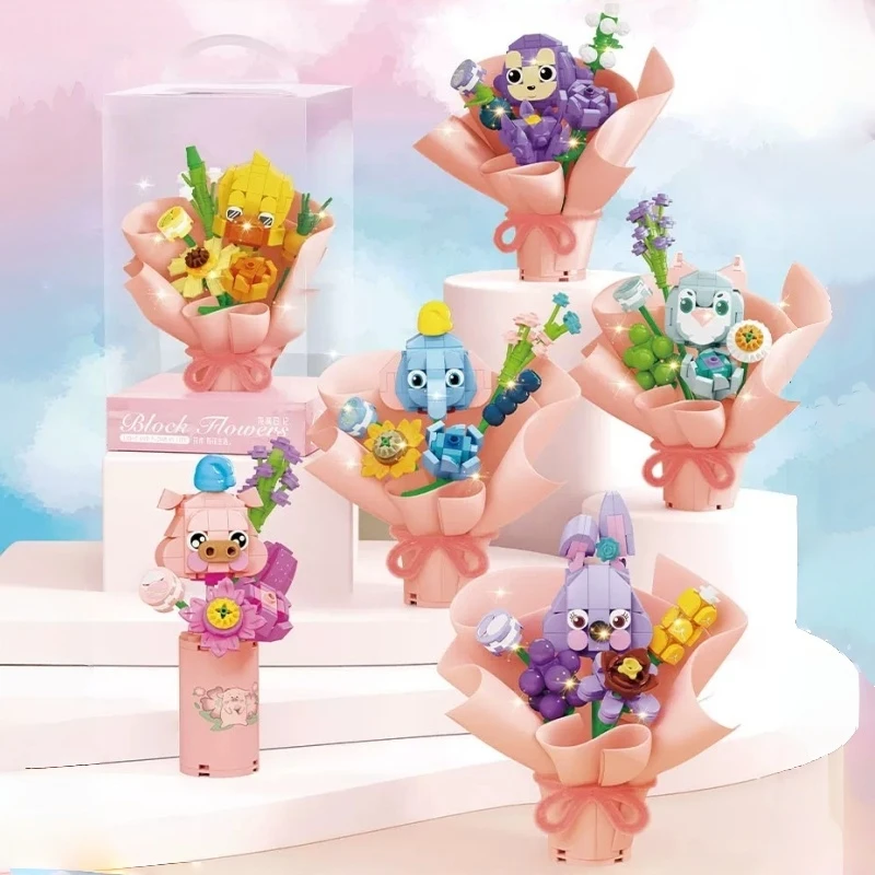 Animal Flower Building Blocks, Simulated Bouquet Model, Educational Children's Assembly Toys, Girlfriend Birthday Gift
Animal Flower Building Blocks, Simulated Bouquet Model, Educational Children's Assembly Toys, Girlfriend Birthday Gift
