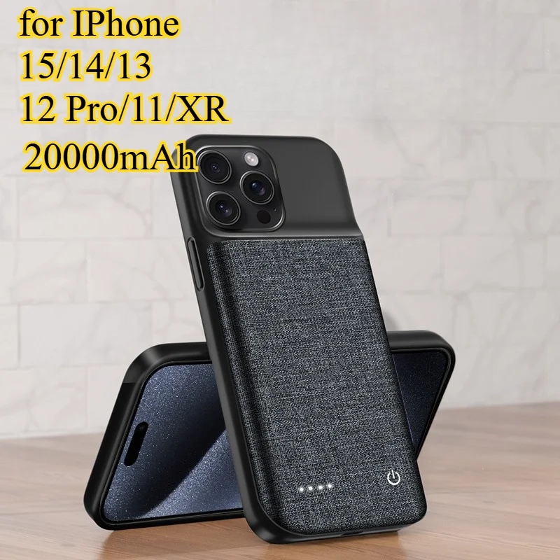 Внешний аккумулятор 20000 мАч из ткани Оксфорд для iPhone 15/14/13 Mini/12 Pro/11/XR - Серый магнитный зарядный кабель с быстрой зарядкой
Внешний аккумулятор 20000 мАч из ткани Оксфорд для iPhone 15/14/13 Mini/12 Pro/11/XR - Серый магнитный зарядный кабель с быстрой зарядкой