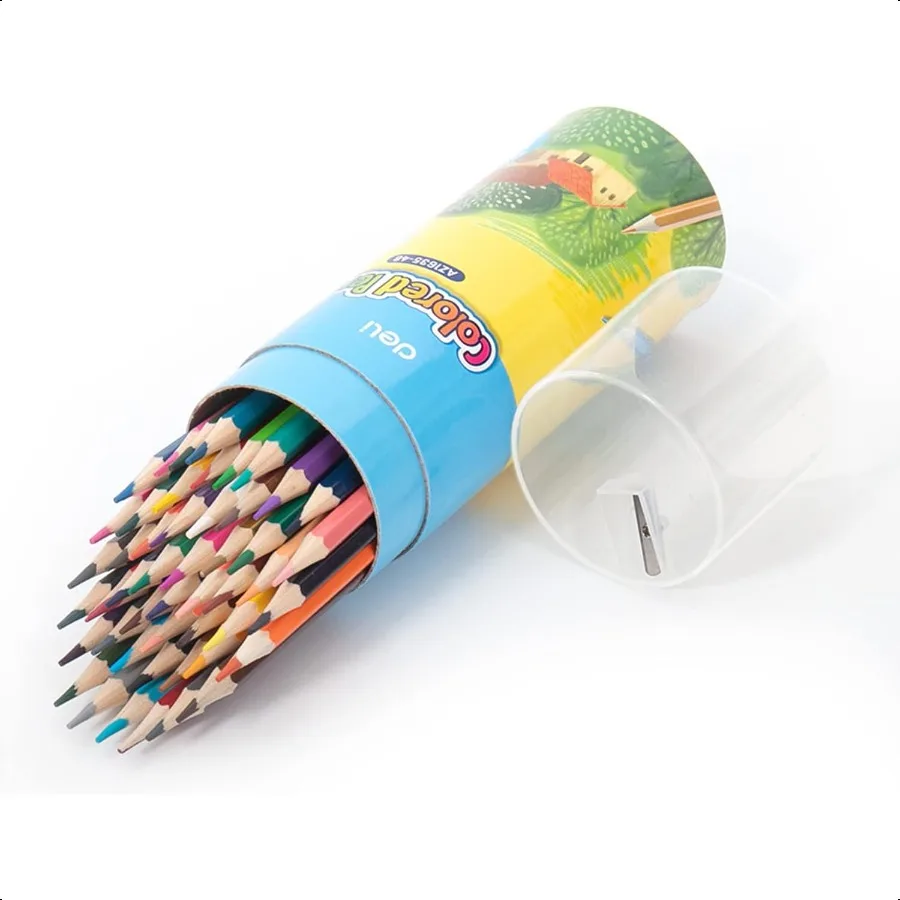 Deli 48 Pack Colored Pencils with Builtin Sharpener in Tube Cap Vibrant Color Presharpened Pencils for School Teachers Soft Cor
Deli 48 Pack Colored Pencils with Builtin Sharpener in Tube Cap Vibrant Color Presharpened Pencils for School Teachers Soft Cor