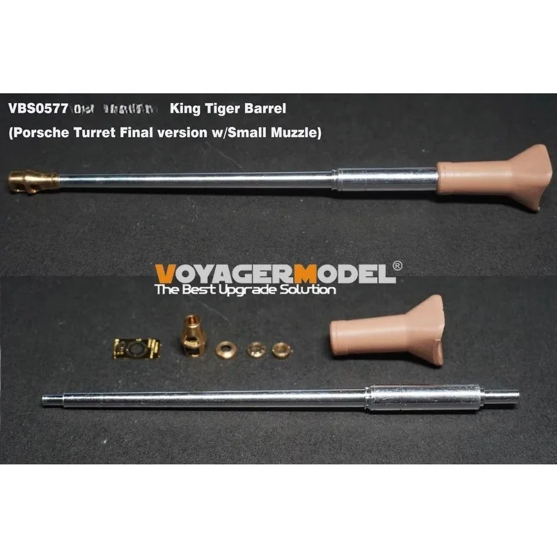 Voyager VBS0577 WWII King Tiger Barrel (Porsche Turret Final version)(GP) Photo Etched Part (No Tank Model)
Voyager VBS0577 WWII King Tiger Barrel (Porsche Turret Final version)(GP) Photo Etched Part (No Tank Model)
