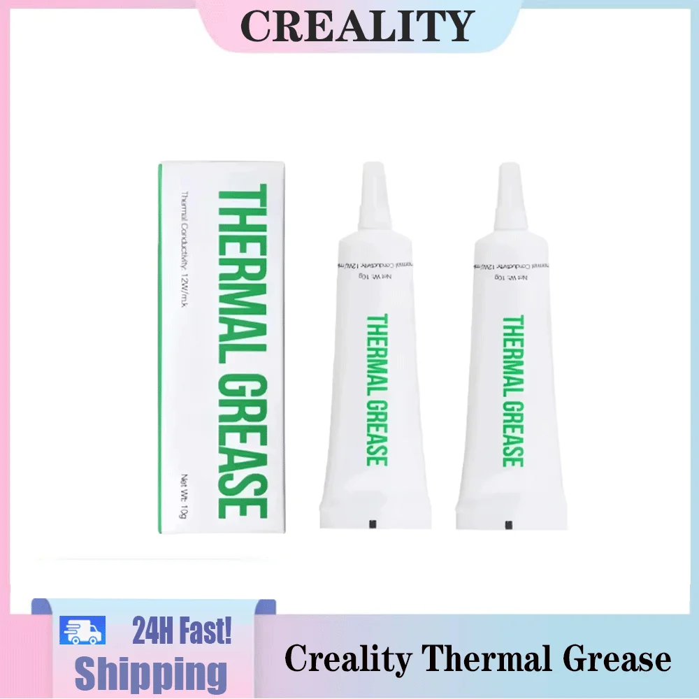 Creality Thermal Grease 2PCS for 3D Printer High Thermal Conductivity Non-conductive & Non-corrosive Non-toxic & Eco-friendly
Creality Thermal Grease 2PCS for 3D Printer High Thermal Conductivity Non-conductive & Non-corrosive Non-toxic & Eco-friendly