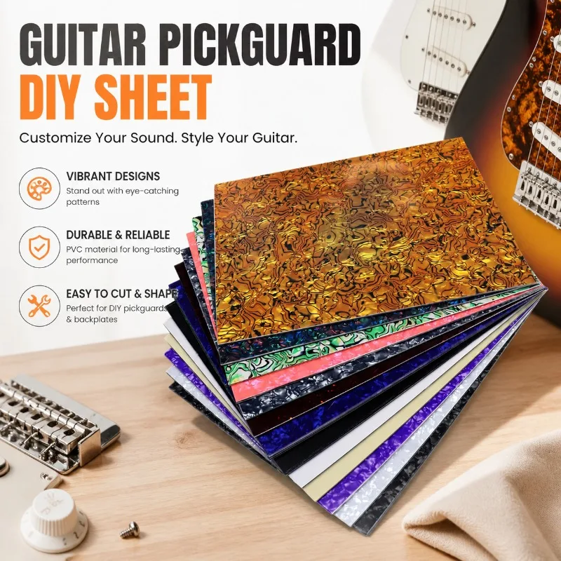 Guitar Pickguard PVC 3 Ply DIY Sheet Scratch Plate Backplate for ST TL Guitar JB-PB Bass Accessories
Guitar Pickguard PVC 3 Ply DIY Sheet Scratch Plate Backplate for ST TL Guitar JB-PB Bass Accessories