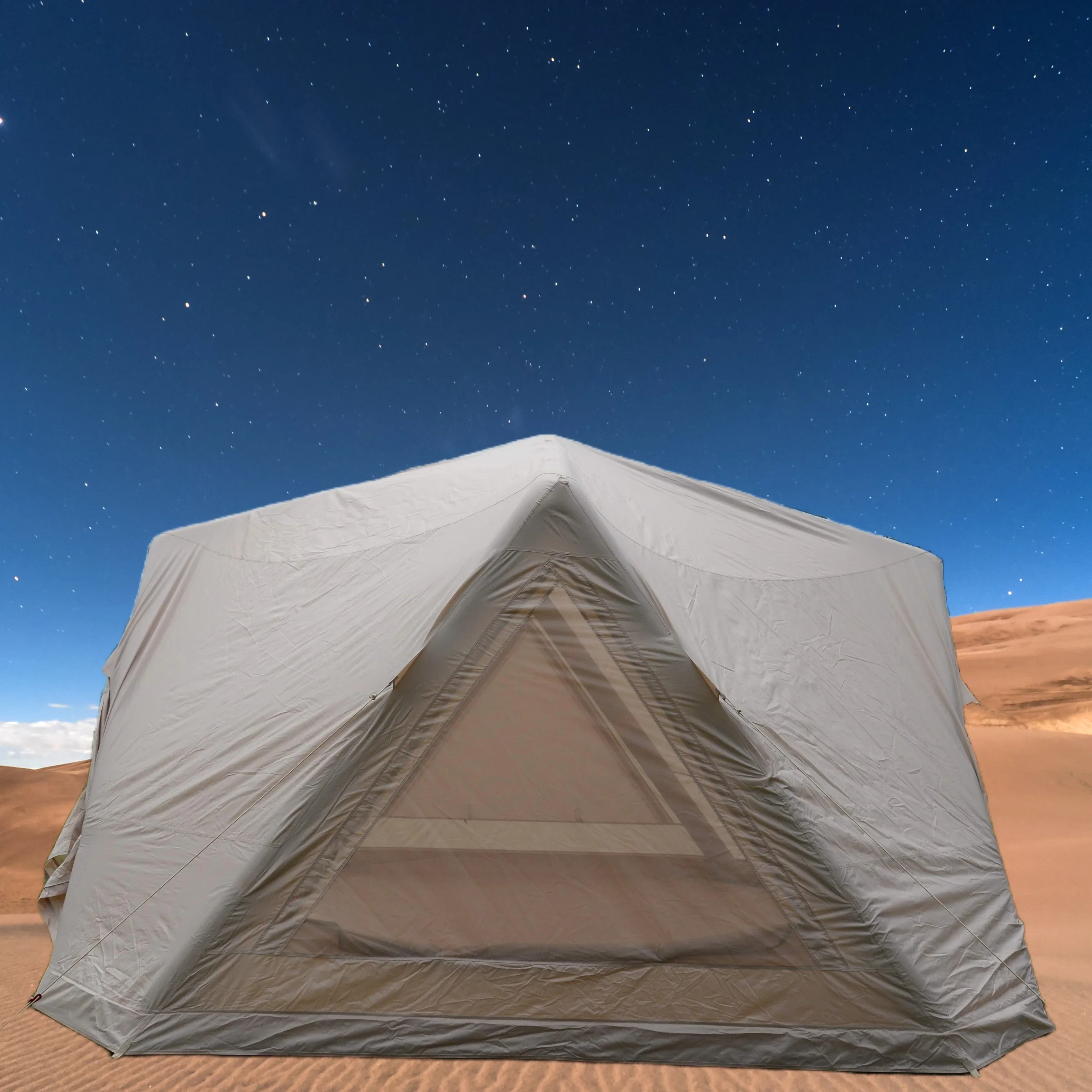 Outdoor Waterproof Family Glamping Canvas Automatic Air Inflatable Camping Tent
Outdoor Waterproof Family Glamping Canvas Automatic Air Inflatable Camping Tent