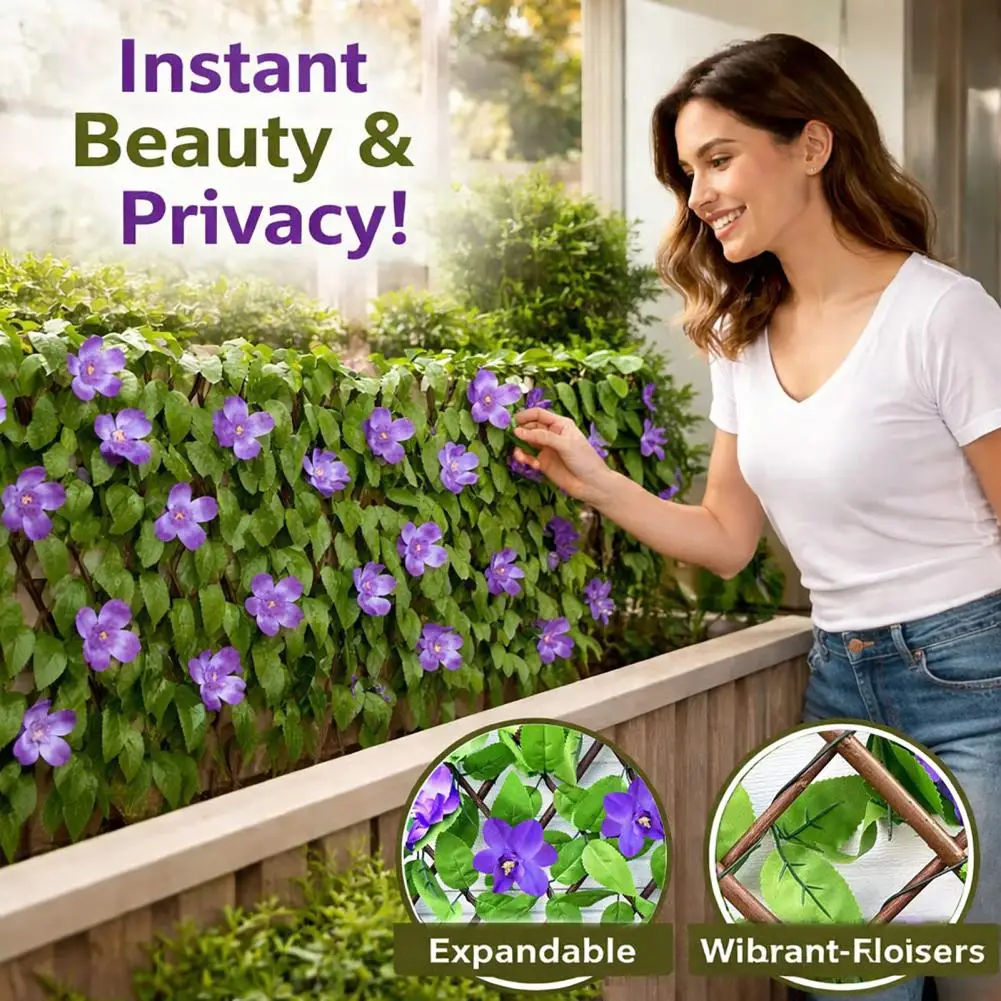 Expandable Plant Fence Expandable Artificial Flower Privacy Fence Panels Uv Resistant Fake Ivy Wall Screen Indoor Outdoor Garden
Expandable Plant Fence Expandable Artificial Flower Privacy Fence Panels Uv Resistant Fake Ivy Wall Screen Indoor Outdoor Garden
