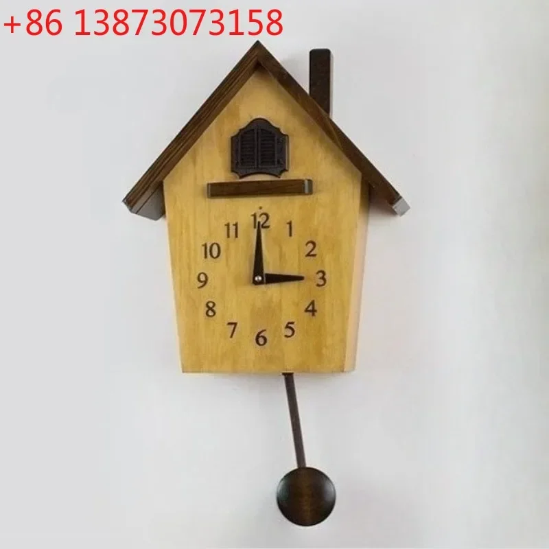 Wooden Vintage Living Room Cuckoo Clocks Pendulum Nordic Simple Modern Bedroom Wall Watch Classic Household Creative Wall Clocks
Wooden Vintage Living Room Cuckoo Clocks Pendulum Nordic Simple Modern Bedroom Wall Watch Classic Household Creative Wall Clocks