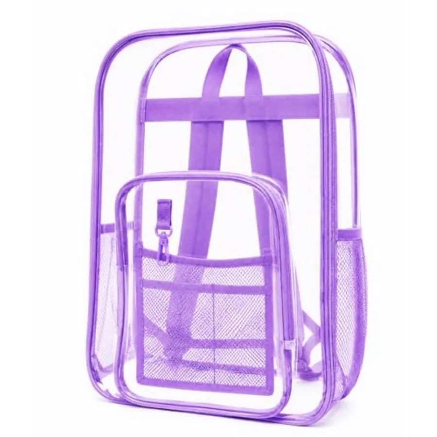 Clear Backpack Stadium Approved Heavy Duty PVC Waterproof Transparent Backpack Travel, Concerts, Festivals, Work
Clear Backpack Stadium Approved Heavy Duty PVC Waterproof Transparent Backpack Travel, Concerts, Festivals, Work