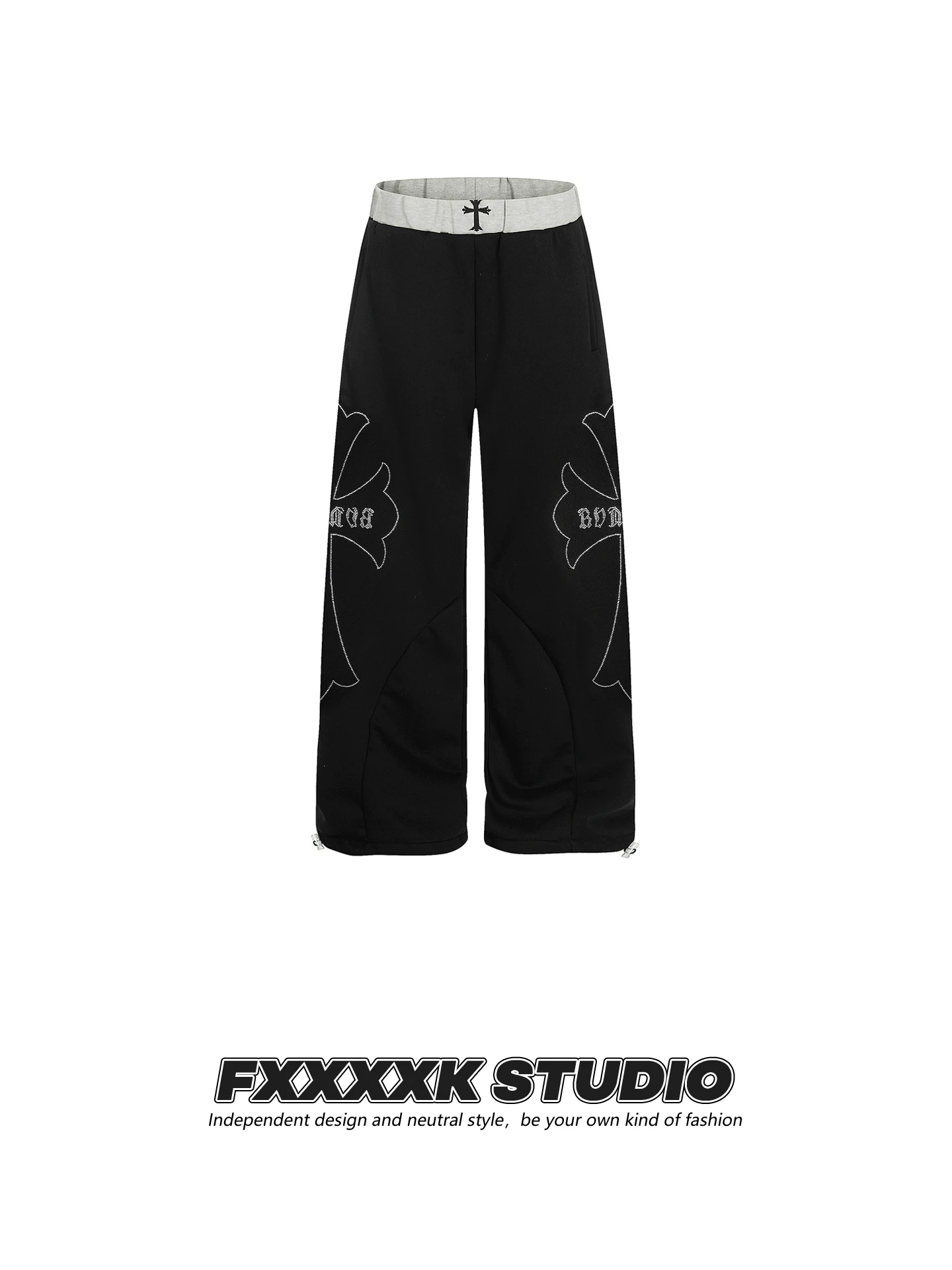 Мужские повседневные брюки FXK в стиле американского ретро, с цветными блестками и вышивкой, из плотного материала, широкие штанины, свободный крой
Мужские повседневные брюки FXK в стиле американского ретро, с цветными блестками и вышивкой, из плотного материала, широкие штанины, свободный крой