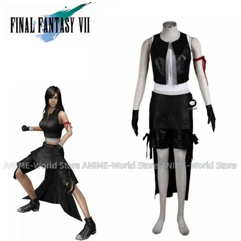 Final Fantasy 7: Remake Tifa Lockhart Cosplay Costume New Years Christmas Party Costume