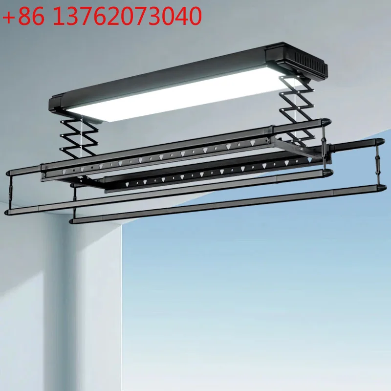Electric Clothes Drying Rack Smart Electronic with Integrated Lighting and Wind System for Indoor and Outdoor Use for Balcony
Electric Clothes Drying Rack Smart Electronic with Integrated Lighting and Wind System for Indoor and Outdoor Use for Balcony