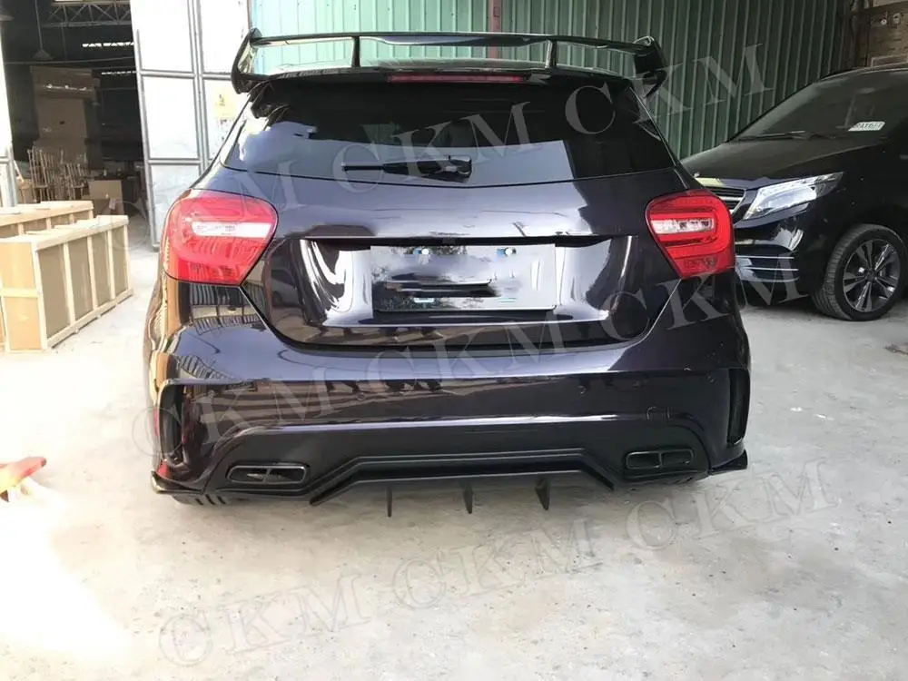 CKMUUER Carbon Fiber Rear Bumper Side Splitters Spoiler Canards Fender for Benz A Class W176 A180 A200 A250 A45 AMG 2013-2018
CKMUUER Carbon Fiber Rear Bumper Side Splitters Spoiler Canards Fender for Benz A Class W176 A180 A200 A250 A45 AMG 2013-2018
